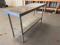 STAINLESS STEEL KITCHEN WORK TABLE - 2