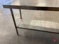 STAINLESS STEEL KITCHEN WORK TABLE - 6