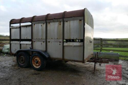 12' X 6' TWIN AXLE LIVESTOCK TRAILER