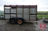 12' X 6' TWIN AXLE LIVESTOCK TRAILER - 2