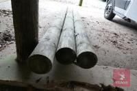 3 X 12' LONG WOODEN POLES - 3