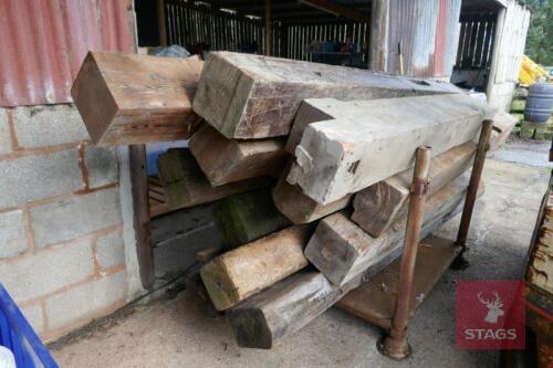 LARGQ QTY OF SAWN SOLID TIMBER