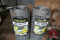 2 X 100M ROLLS OF TORNADO R8/80/30 WIRE - 2