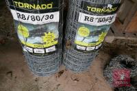 2 X 100M ROLLS OF TORNADO R8/80/30 WIRE - 3