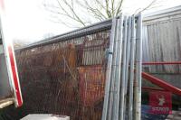 10 HERAS FENCING PANELS (7' LONG) - 6