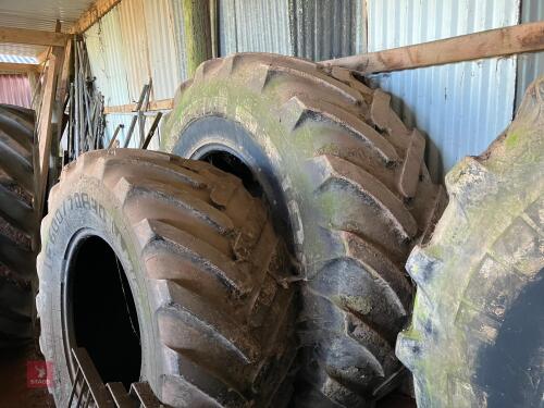 SET OF FRONT & BACK LARGE TRACTOR TYRES