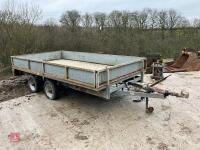 IFOR WILLIAMS DP 120 FLAT BED TRAILER 49 - 12