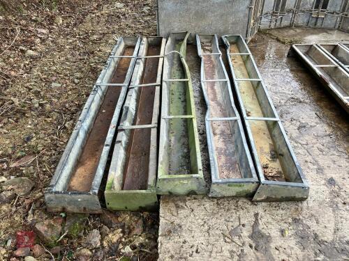 5 x 9' GROUND FEED TROUGHS (32)