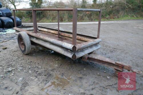 HOMEMADE MOBILE CATTLE FEED TRAILER