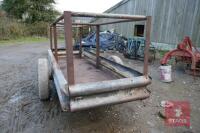 HOMEMADE MOBILE CATTLE FEED TRAILER - 7