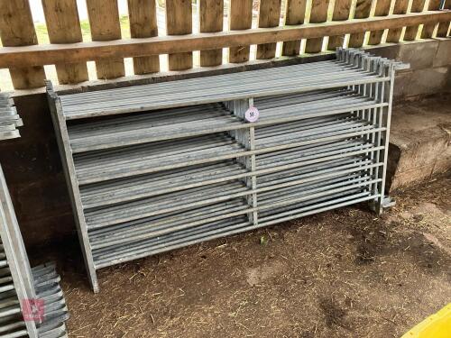 10 X 6' GALVANISED HURDLES (58)