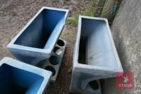 4 BLUE PLASTIC PIG FEEDERS - 3