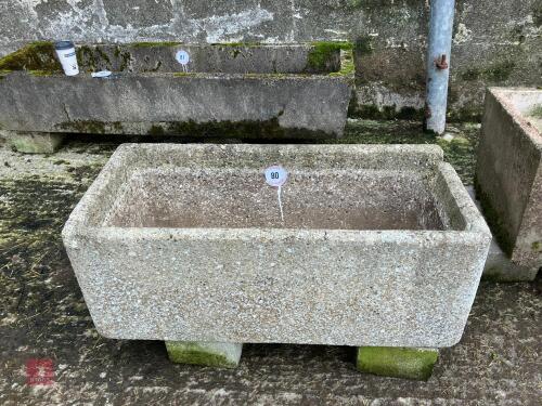 40'' CONCRETE TROUGH/PLANTER (80)