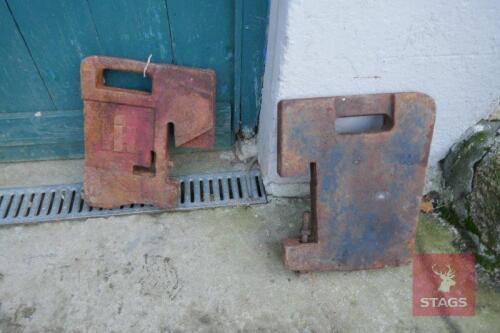 2 FRONT TRACTOR WEIGHTS
