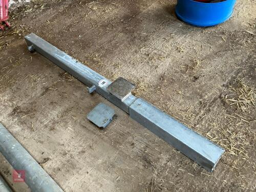 2M GALVANISED HANGING POST (146)