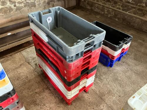 10 HEAVY DUTY CRATES (90)