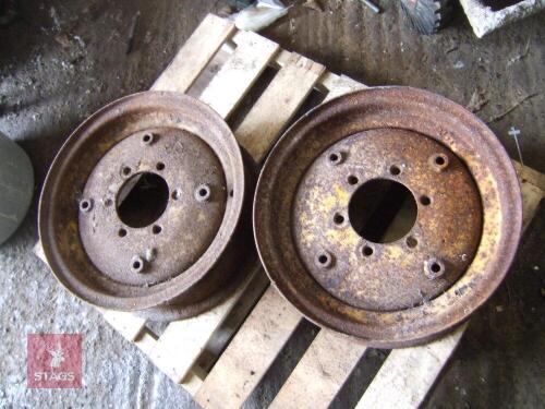 PAIR OF MASSEY FERGUSON FRONT WHEEL RIMS