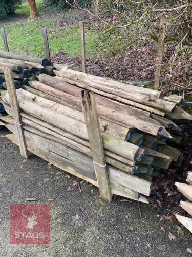 PALLET OF 1/2 ROUND 4'' STAKES