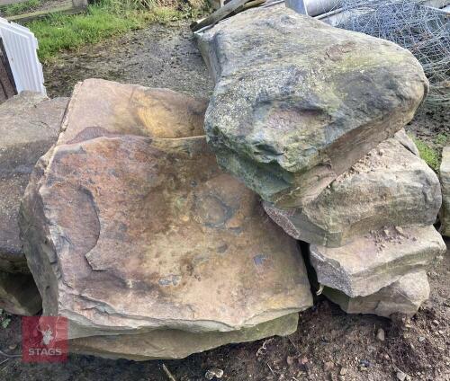 7 LARGE QUARRIED STONES