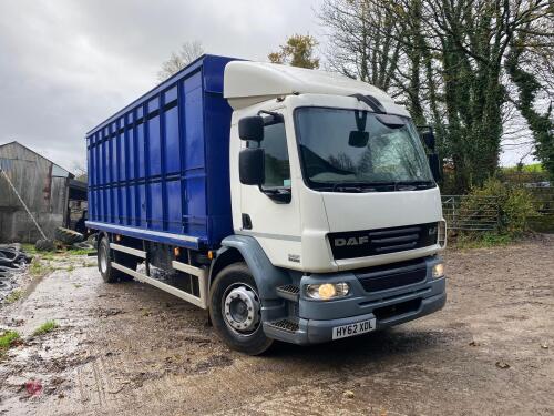 2012 DAF 2WD LF55 220 CATTLE LORRY