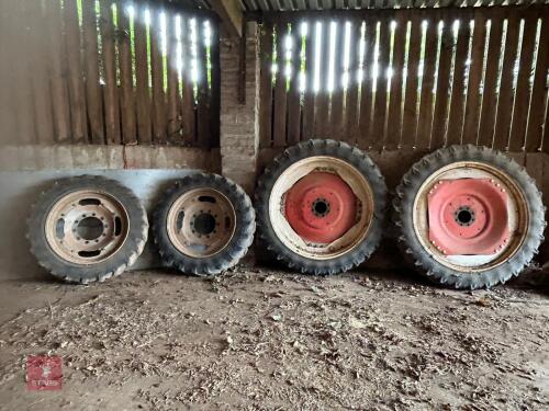 FULL SET OF ROW CROP WHEELS AND TYRES