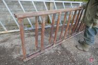 2 7' METAL CATTLE FEED BARRIERS - 3