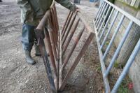 2 7' METAL CATTLE FEED BARRIERS - 4