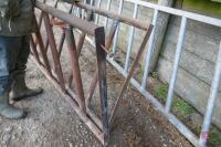 2 7' METAL CATTLE FEED BARRIERS - 5