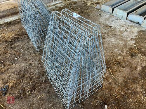 5 GALVANISED HAY RACKS (64)