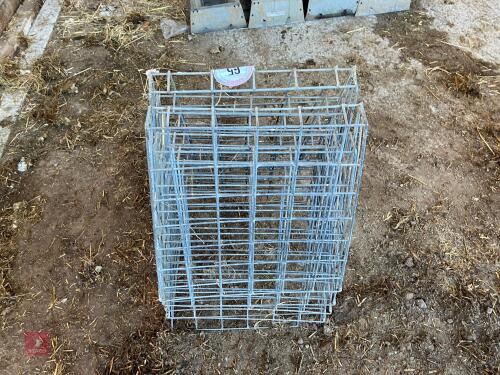 5 GALVANISED HAY RACKS (65)