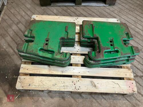 10 X 50KG JOHN DEERE WAFER WEIGHTS