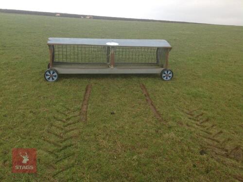 8' IAE SHEEP HAYRACK ON WHEELS