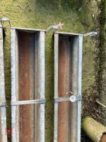3 GALV 4' 6'' HOOK OVER FEED TROUGHS(121 - 5