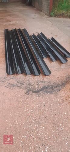 APPROX 100' OF BLACK PLASTIC GUTTERING