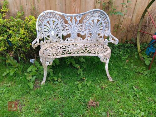 METAL GARDEN BENCH