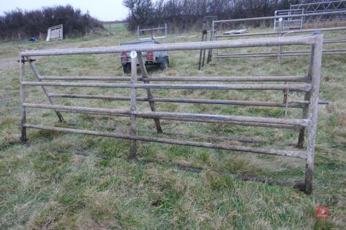 PAIR OF 10' GALVANISED GATES