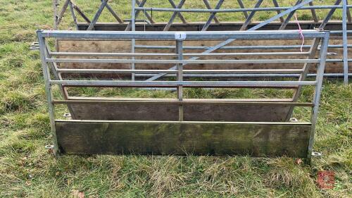 2 x 5' 9 GALVANISED HURDLES