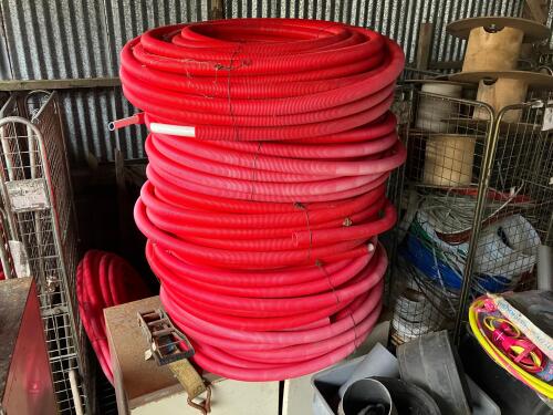 5 ROLLS OF INSULATED PIPE