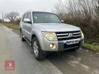 2009 MITSUBISHI SHOGUN 4X4 4WD TRUCK - 3