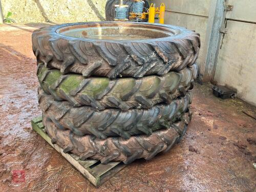 SET OF 4 JCB ROWCROP WHEELS