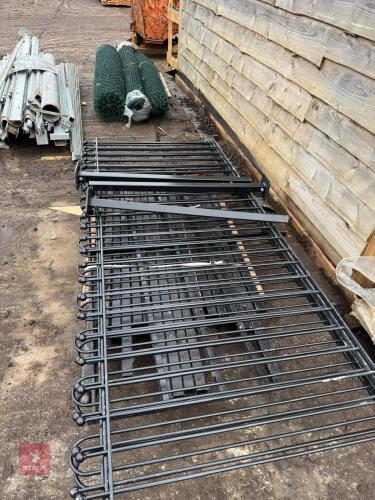 QTY OF BLACK STEEL RAILS