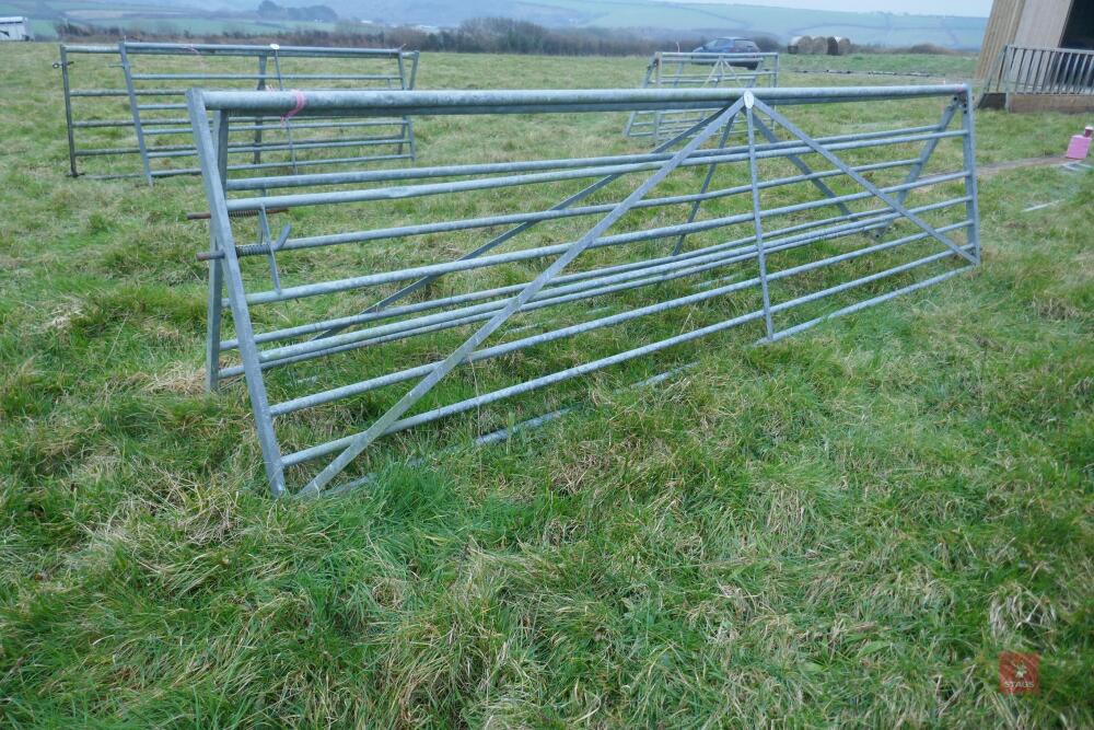 PAIR OF 15' GALVANISED FIELD GATES