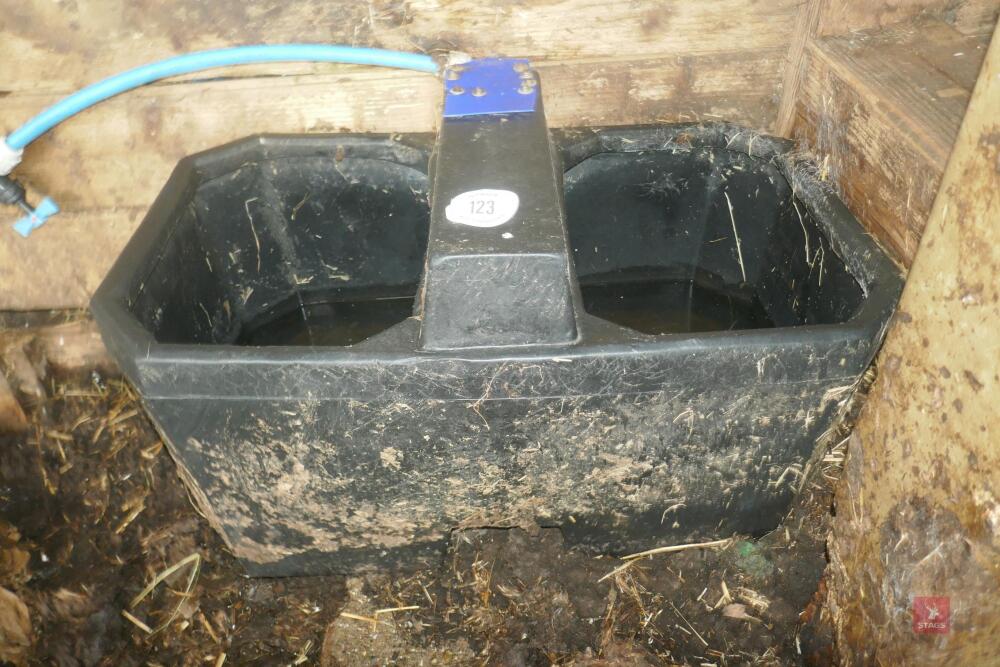 BLACK PLASTIC WATER TROUGH