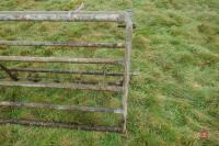 PAIR OF 10' GALVANISED YARD GATES - 3