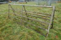 PAIR OF 10' GALVANISED YARD GATES - 4