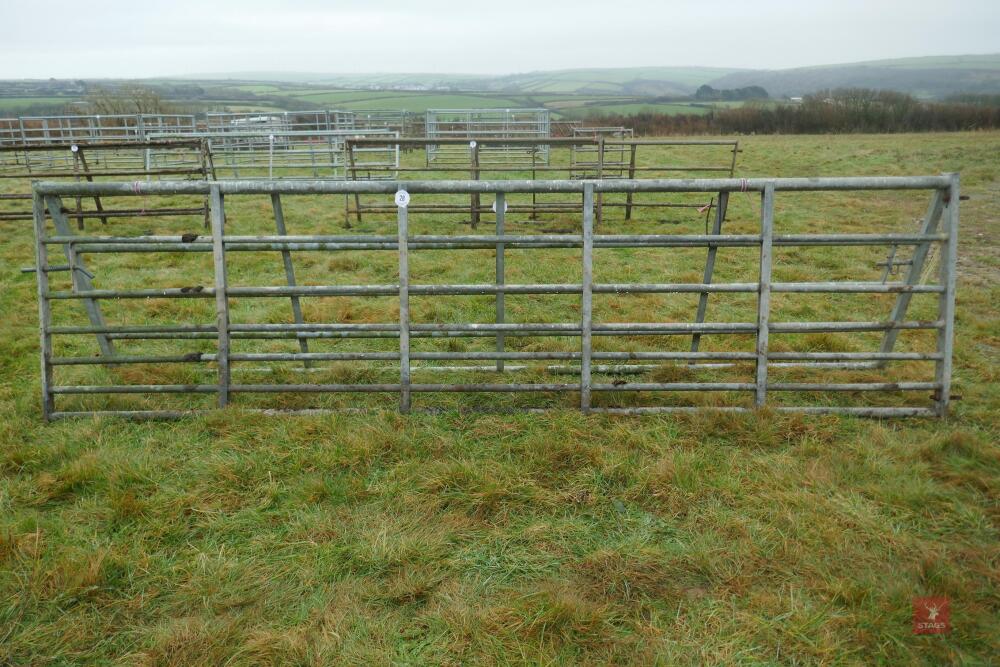 14' GALVANISED YARD GATE