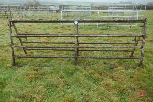 PAIR OF 10' GALVANISED YARD GATES