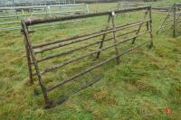 PAIR OF 10' GALVANISED YARD GATES - 2