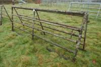 PAIR OF 10' GALVANISED YARD GATES - 3