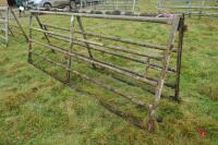 PAIR OF 10' GALVANISED YARD GATES - 4